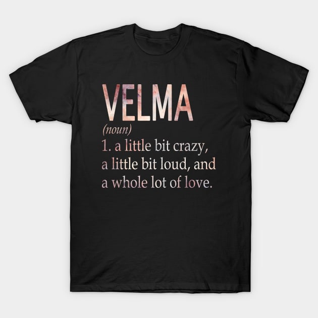 Velma Girl Name Definition T-Shirt by ThanhNga